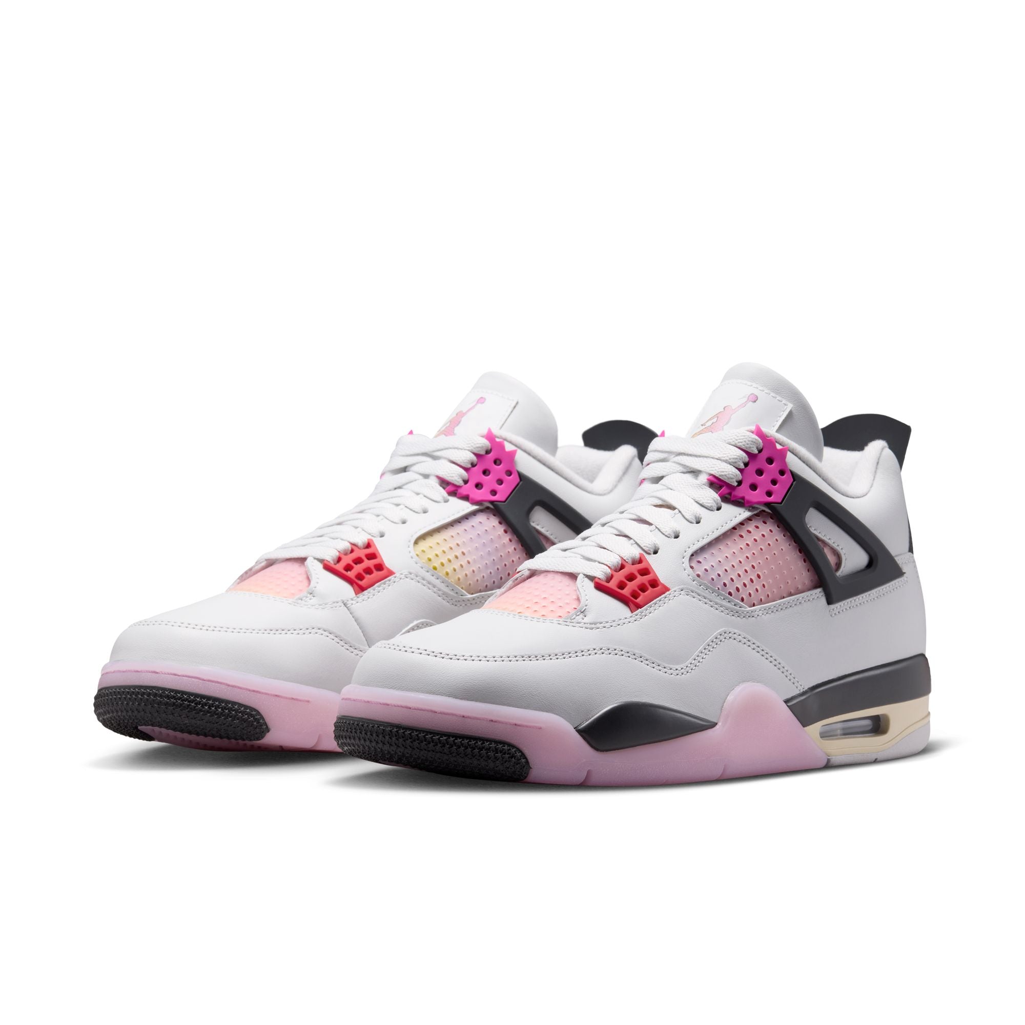 Air Jordan 4 Retro Men’s - Off White/Fire Pink/Anthracite