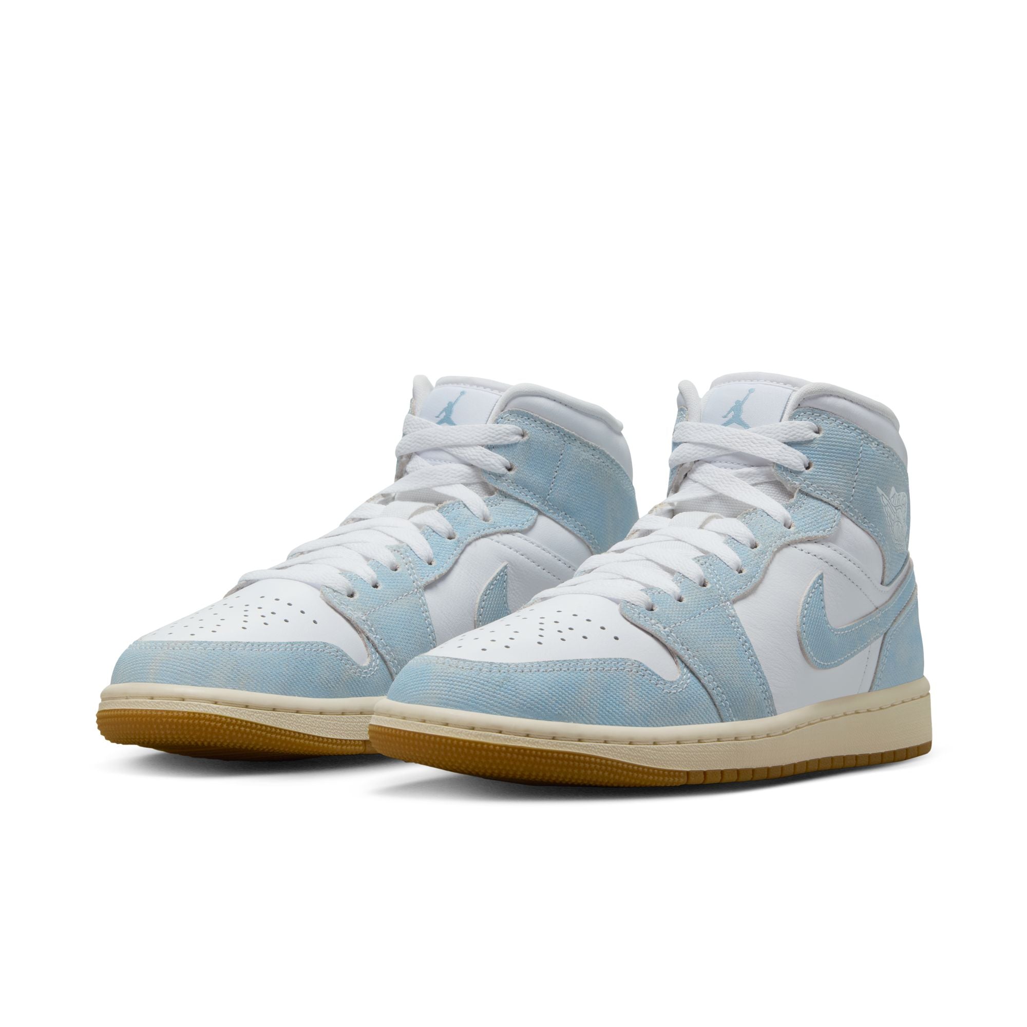 Women’s Air Jordan 1 Mid SE - White/Worn Blue/Sail/Gum