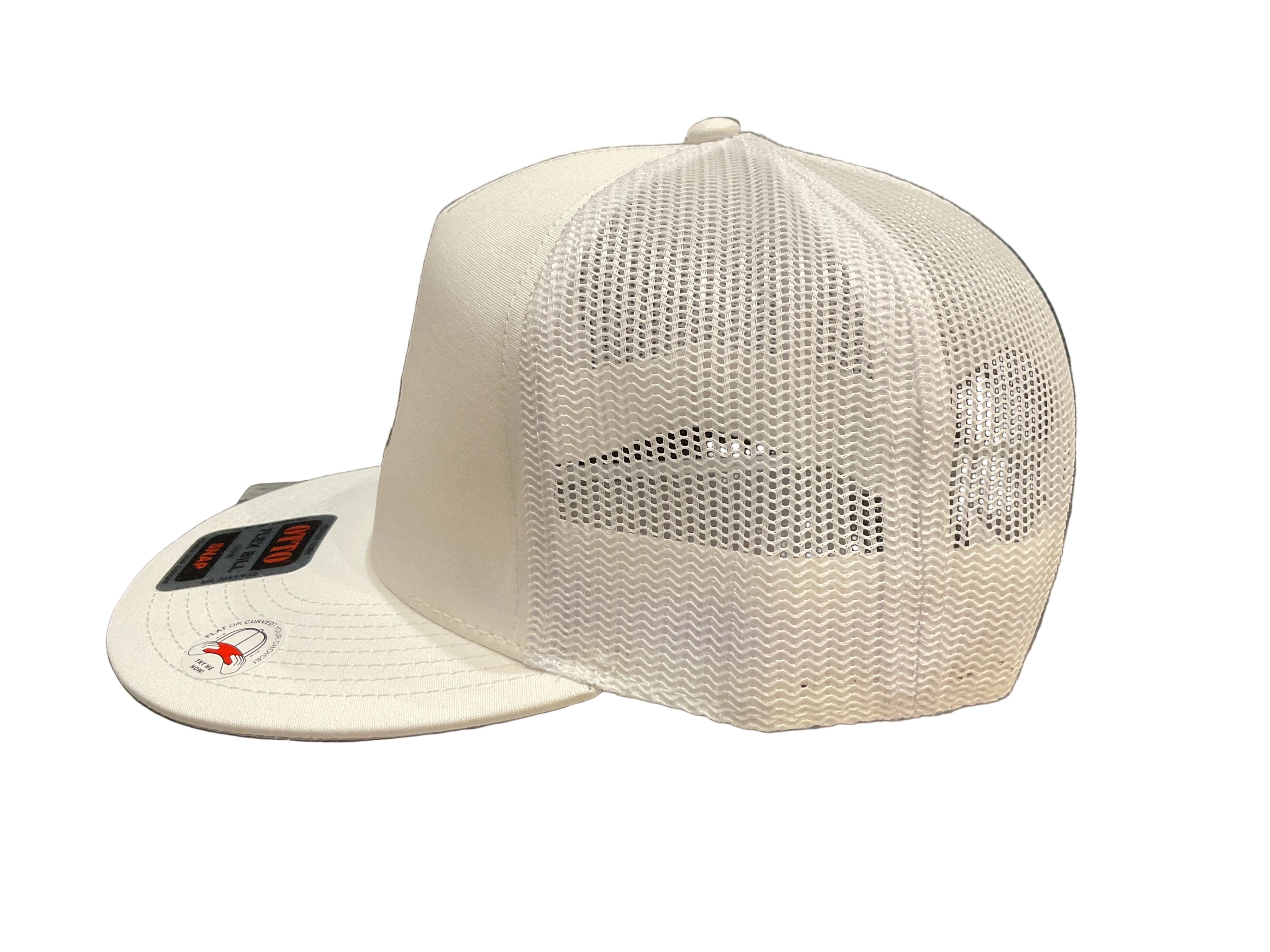 Compton Flat Brim Snapback - White