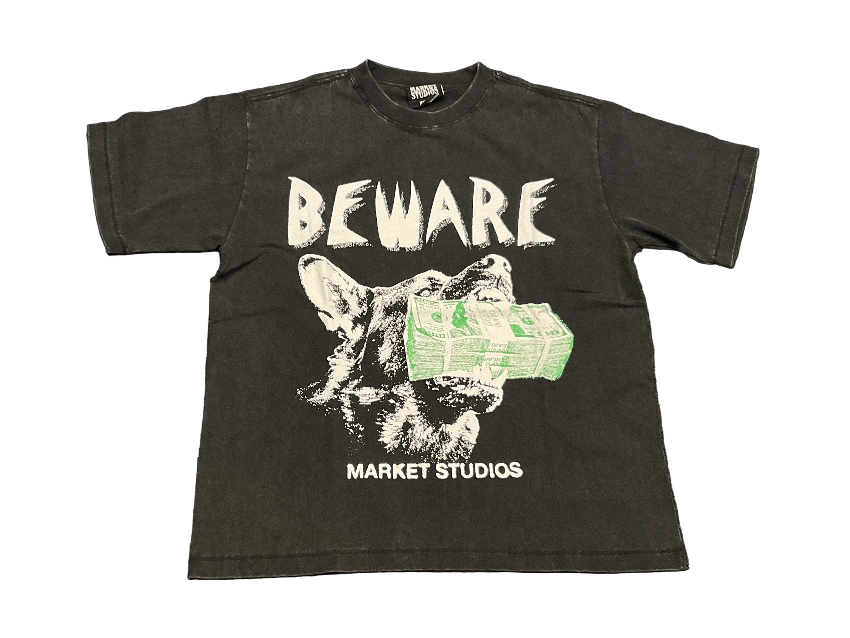Market Beware My Income Tee - Black