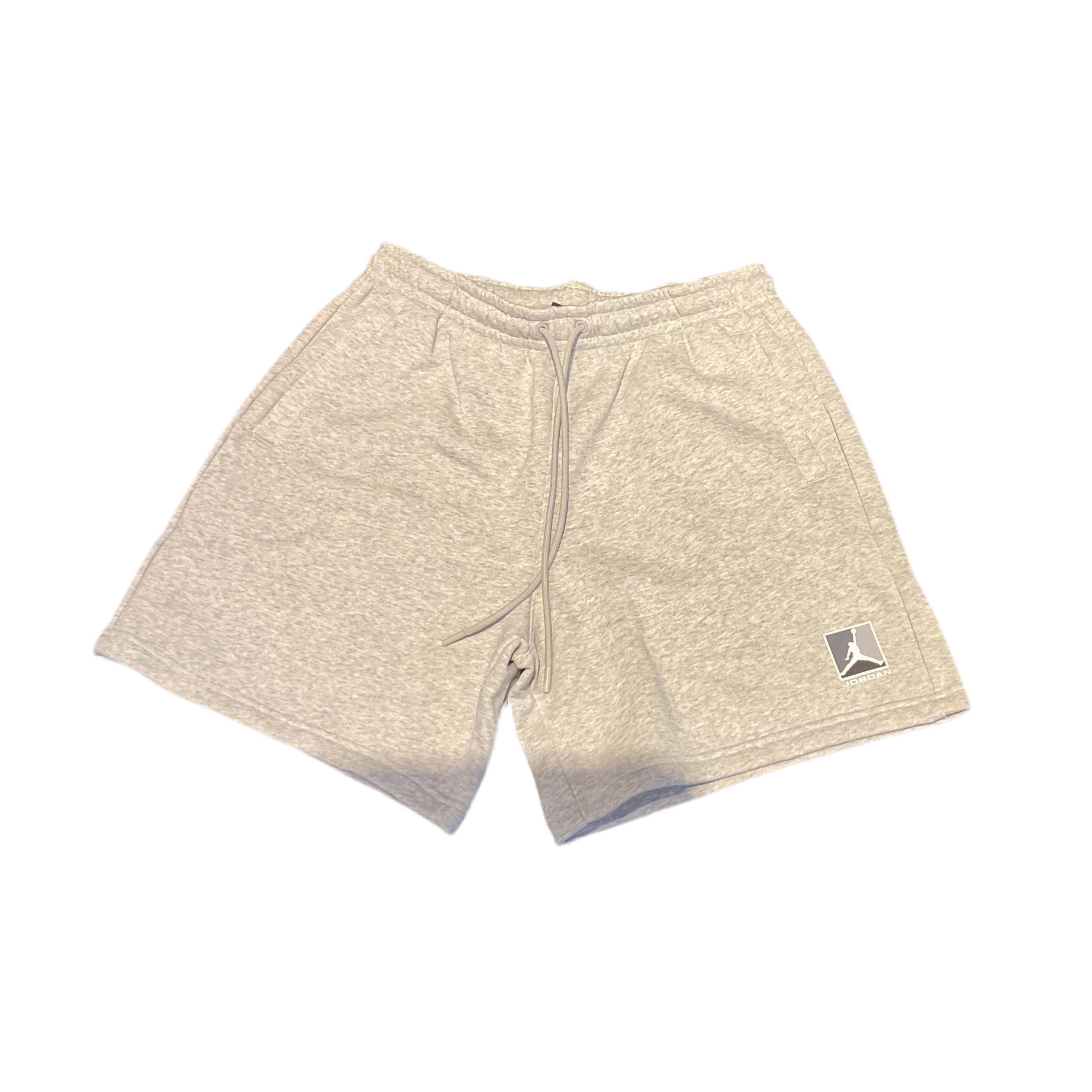 Jordan Fleece Shorts Men’s – Heather Pale Grey/White