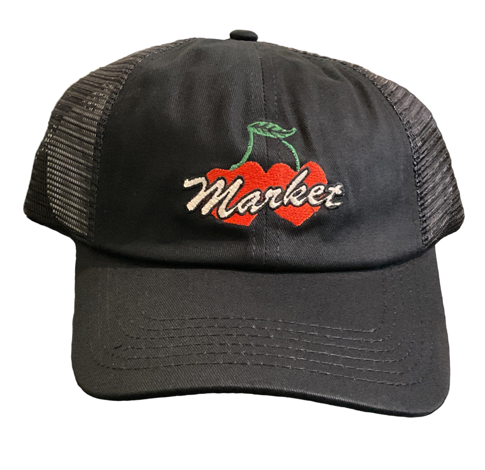 Market Double Cherry Trucker Cap