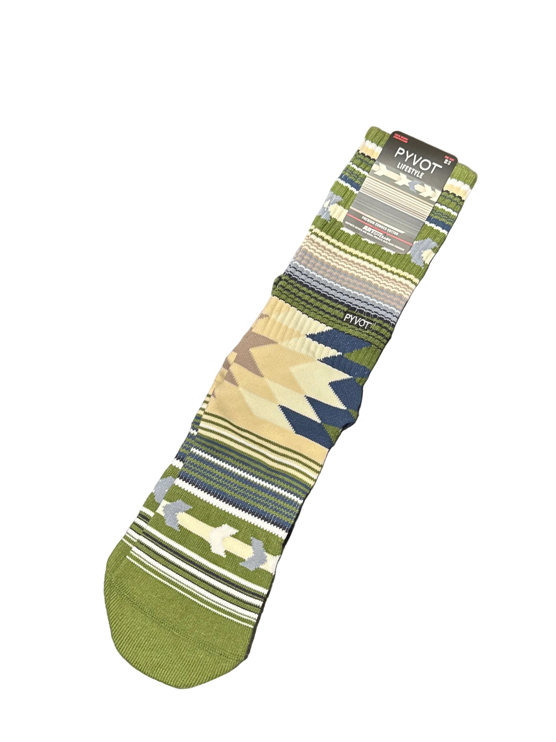 Sock Strata Green by PYVOT