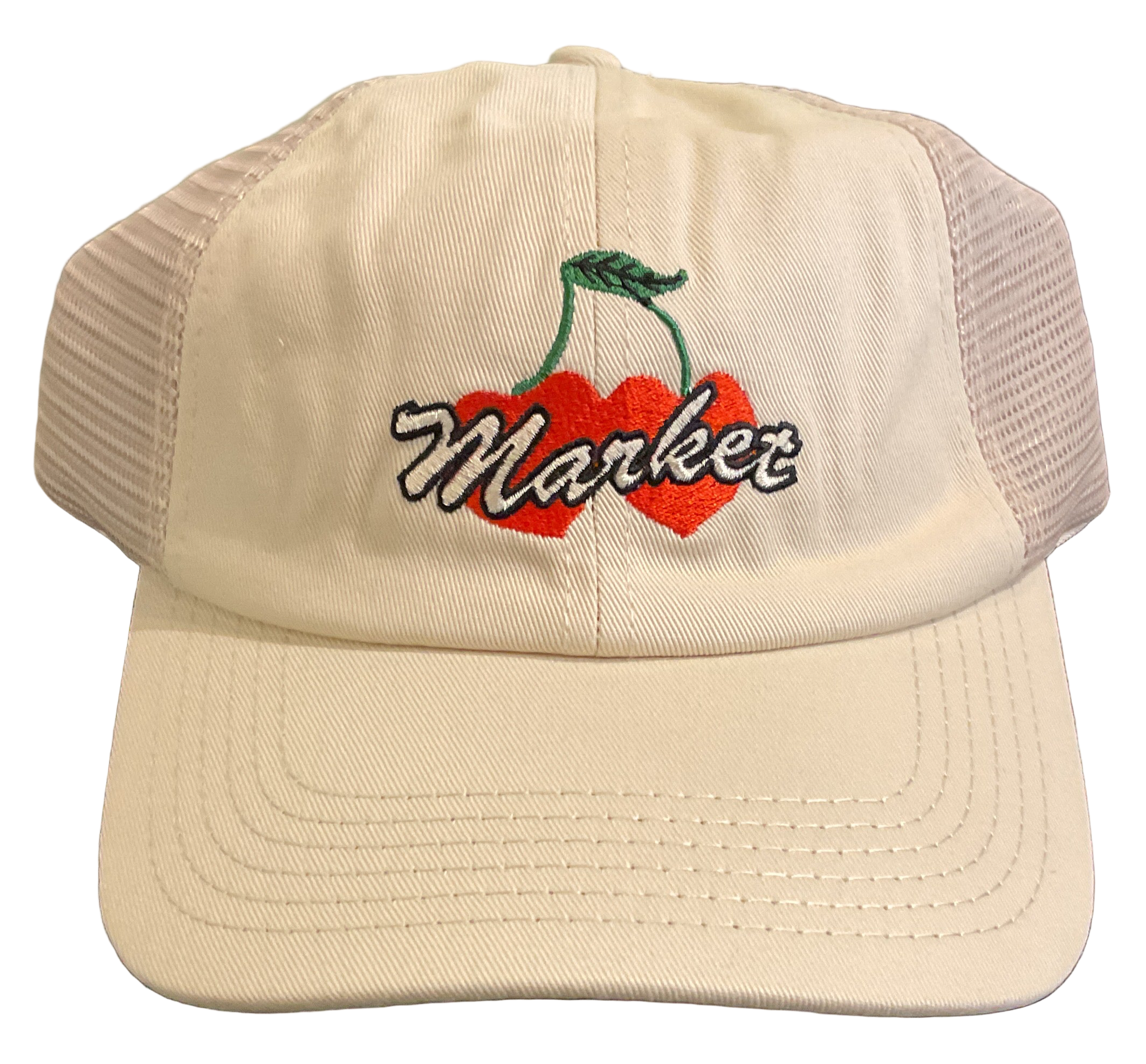 Market Double Cherry Trucker Cap