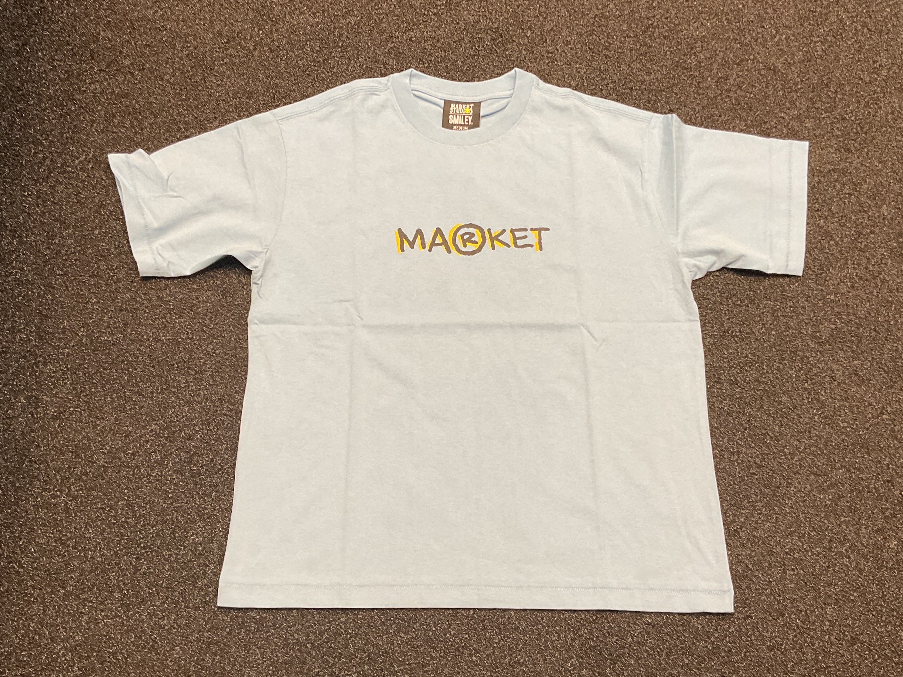 Market Smiley Doodle Tee - Blue