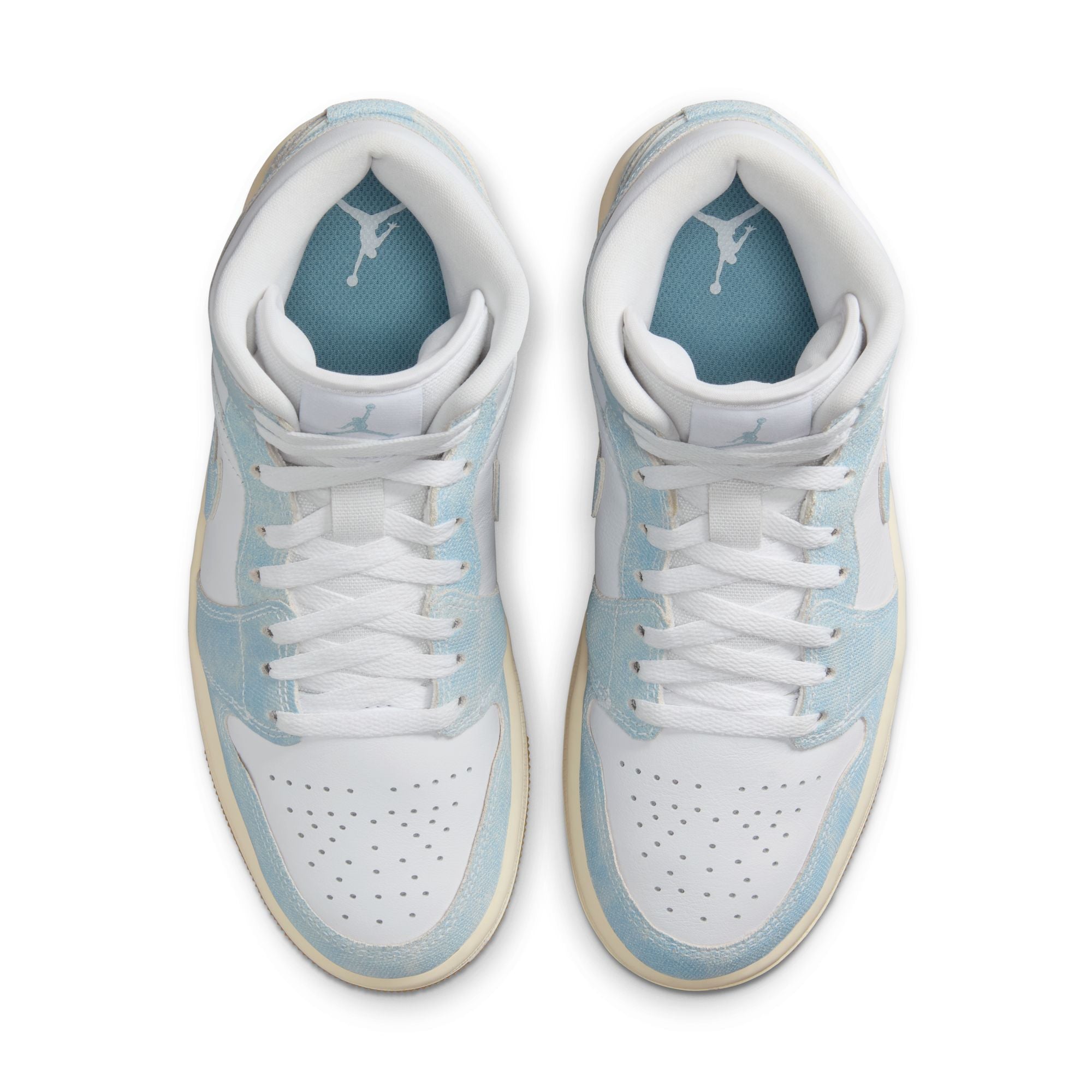 Women’s Air Jordan 1 Mid SE - White/Worn Blue/Sail/Gum