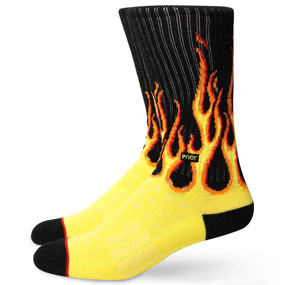 Socks Flames by PYVOT Lifestyle