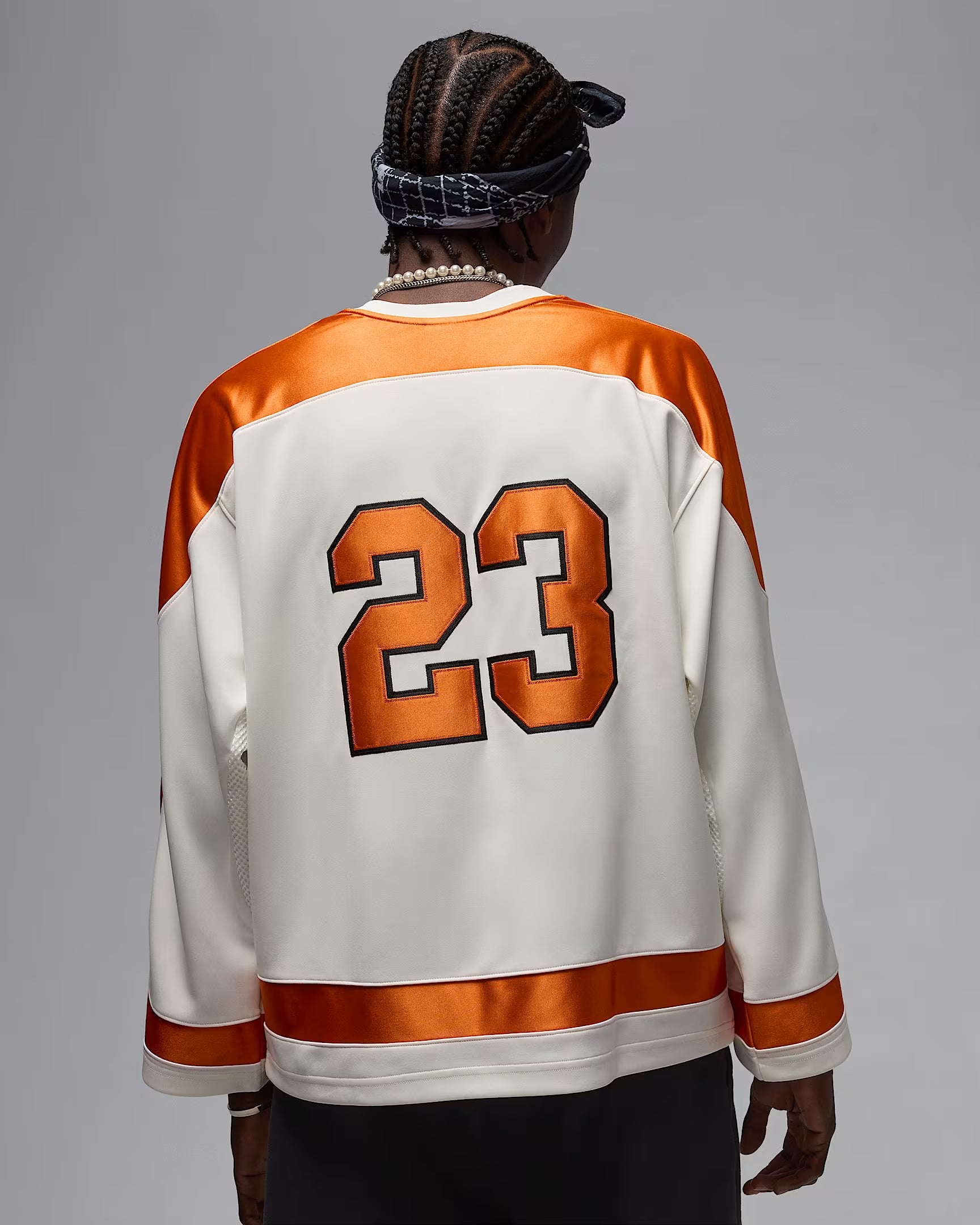 Jordan Brooklyn Hockey Jersey men’s Sail and Starfish with 23 back graphic
