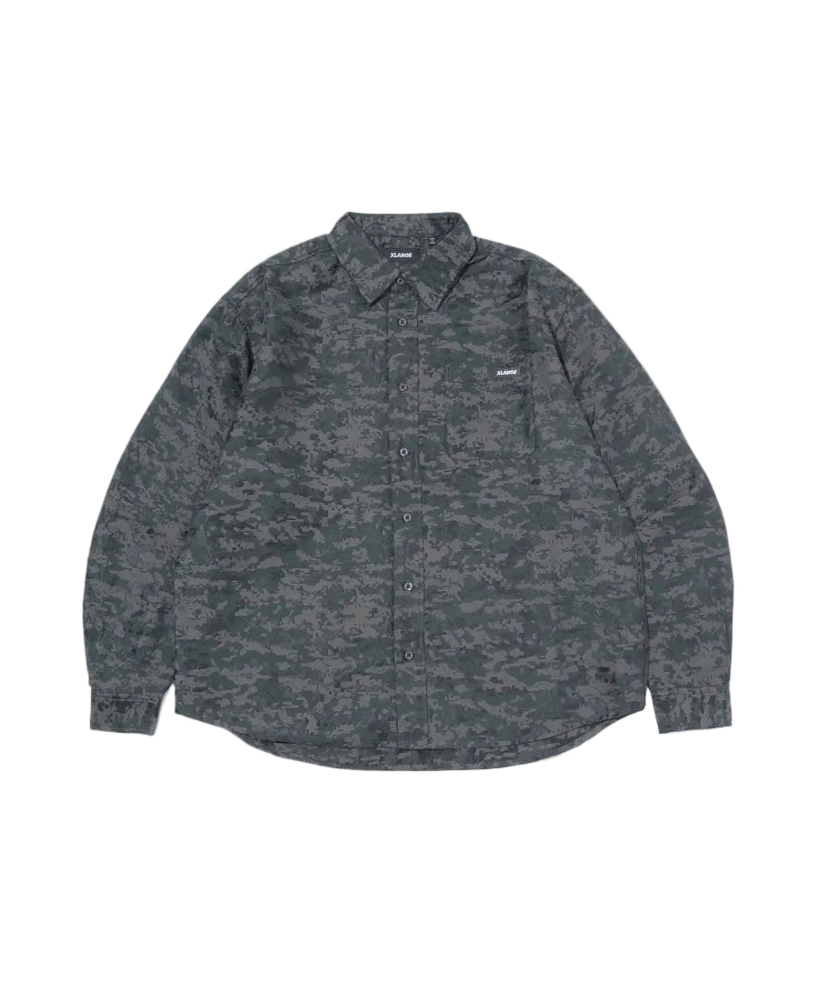 XLarge Digital Camo Long Sleeve Shirt