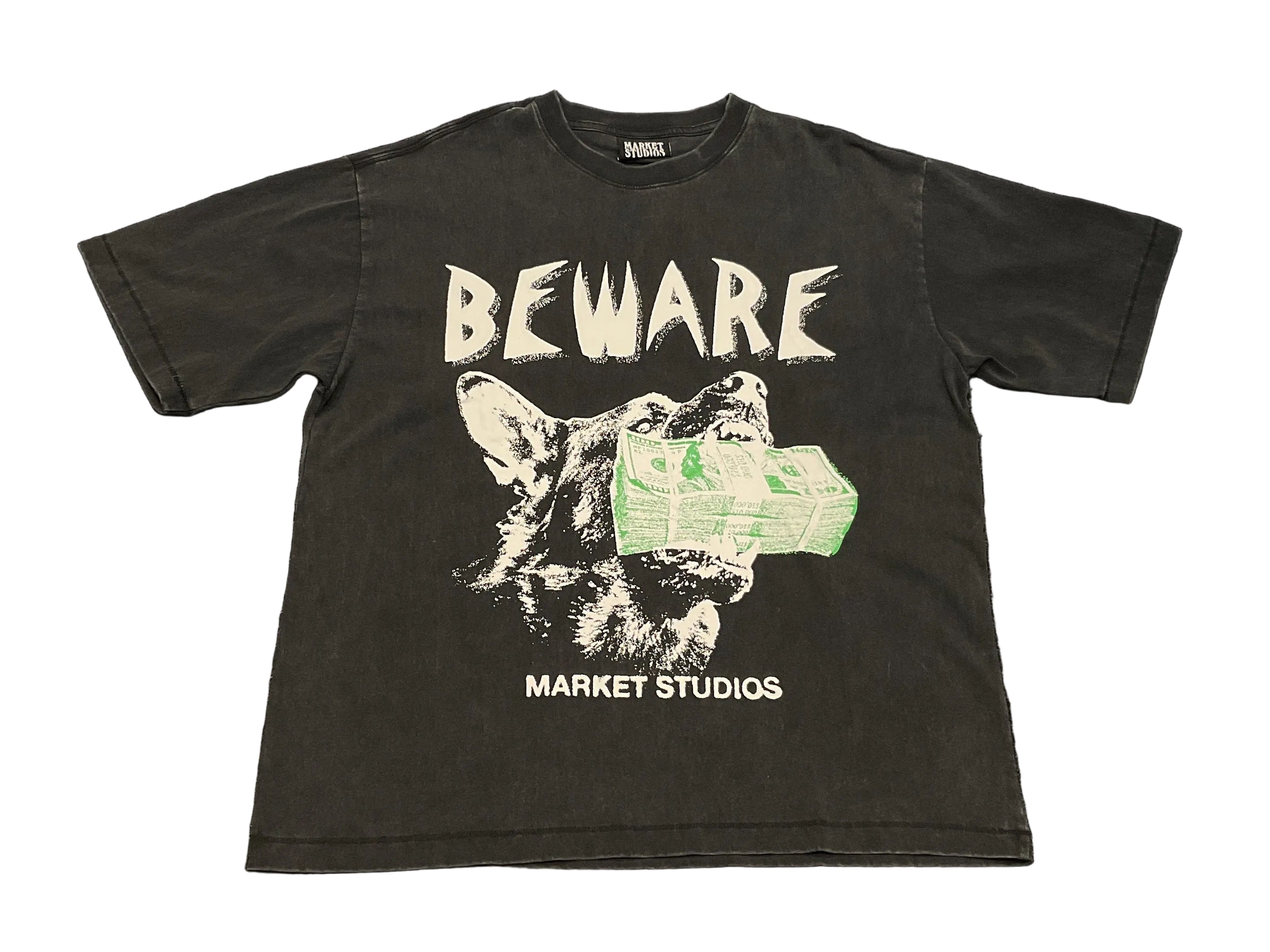 Market Beware My Income Tee - Black