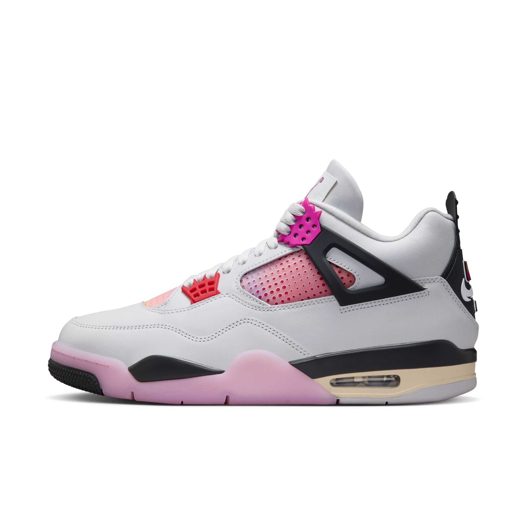 Air Jordan 4 Retro Men’s - Off White/Fire Pink/Anthracite