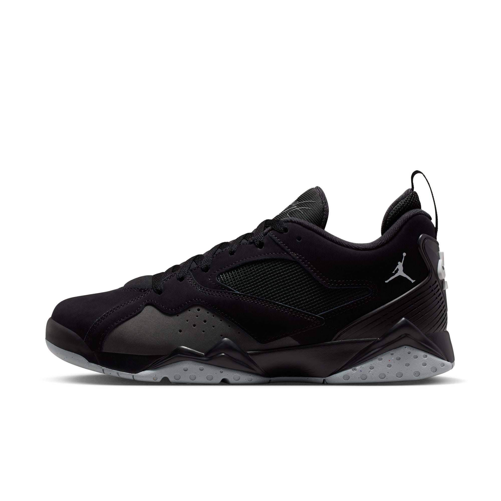 Air Jordan MVP 92 men’s sneakers in Black with Wolf Grey midsole side view
