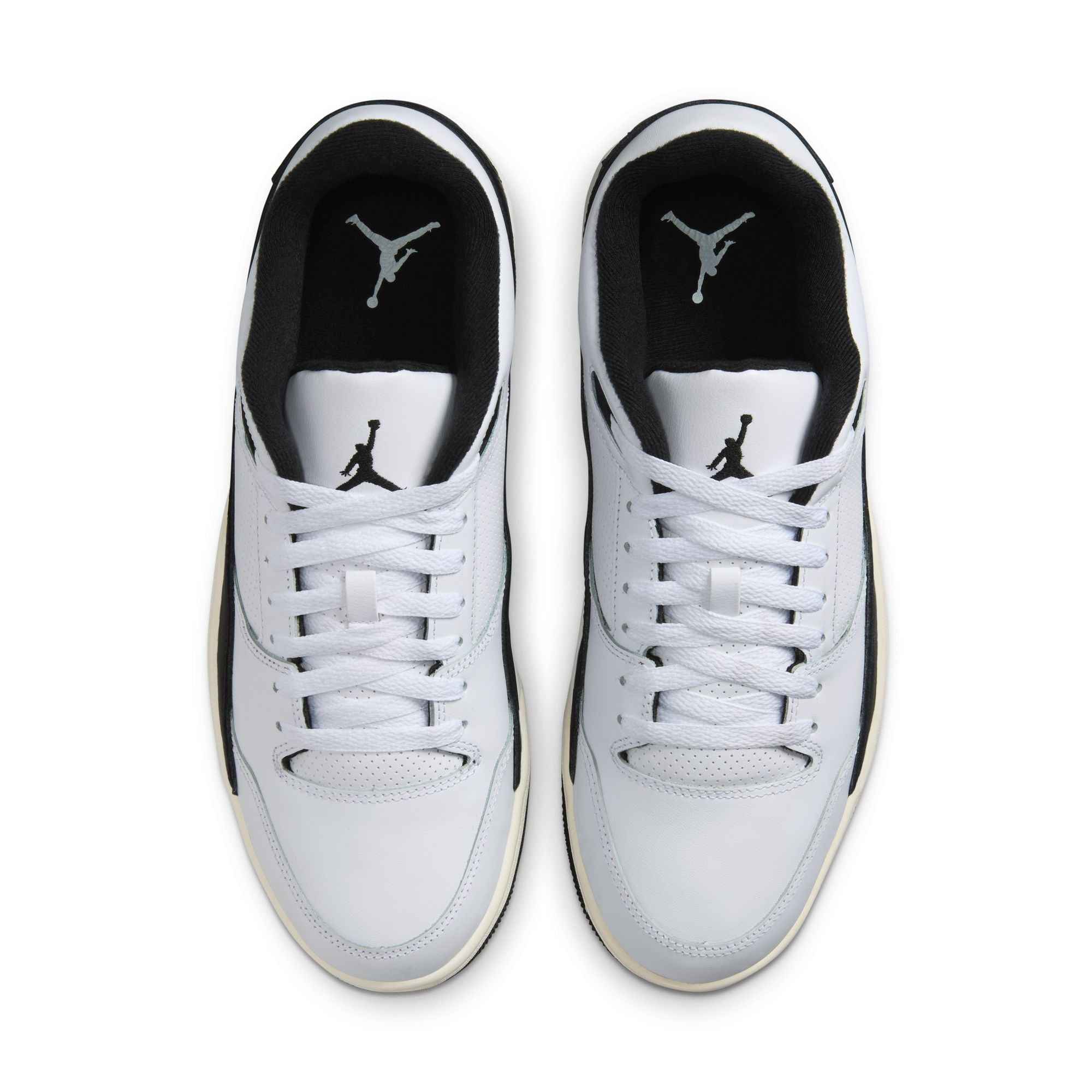 Jordan Flight Court men’s sneakers in White Black Sail low-top court style