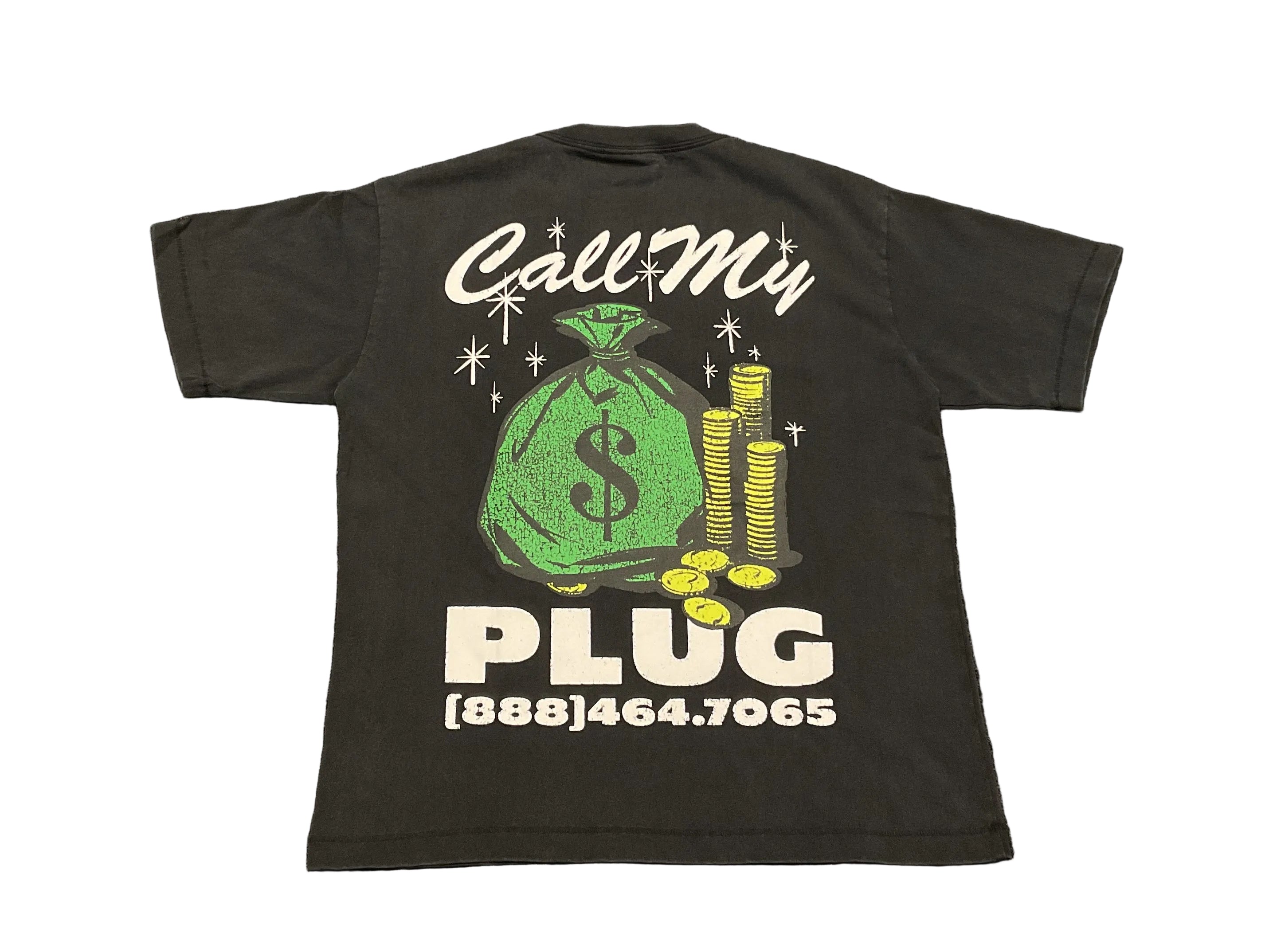 Market Call My Plug Tee - Black