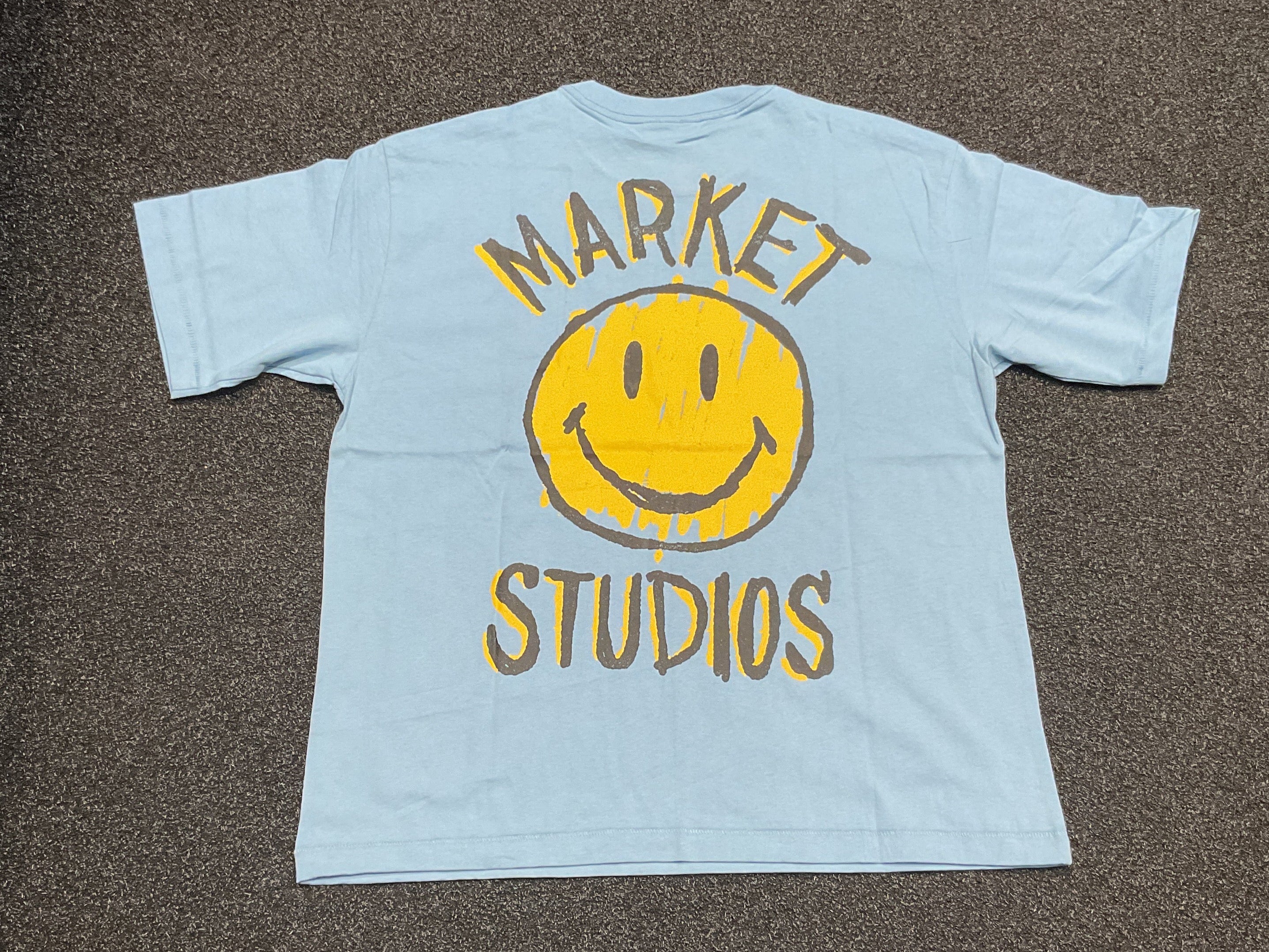 Market Smiley Doodle Tee - Blue