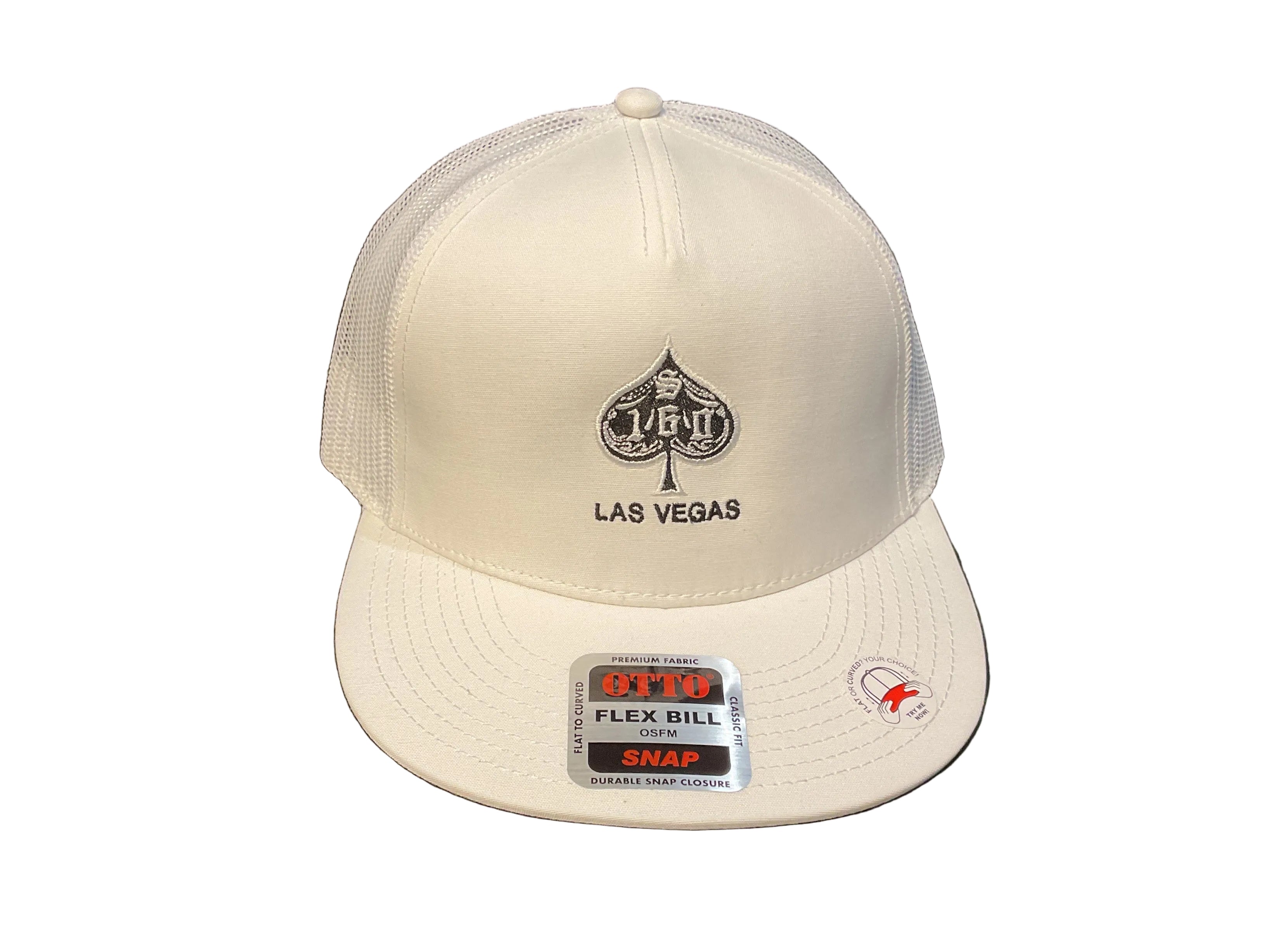 Suite 160 SPADE Logo Snapback - White