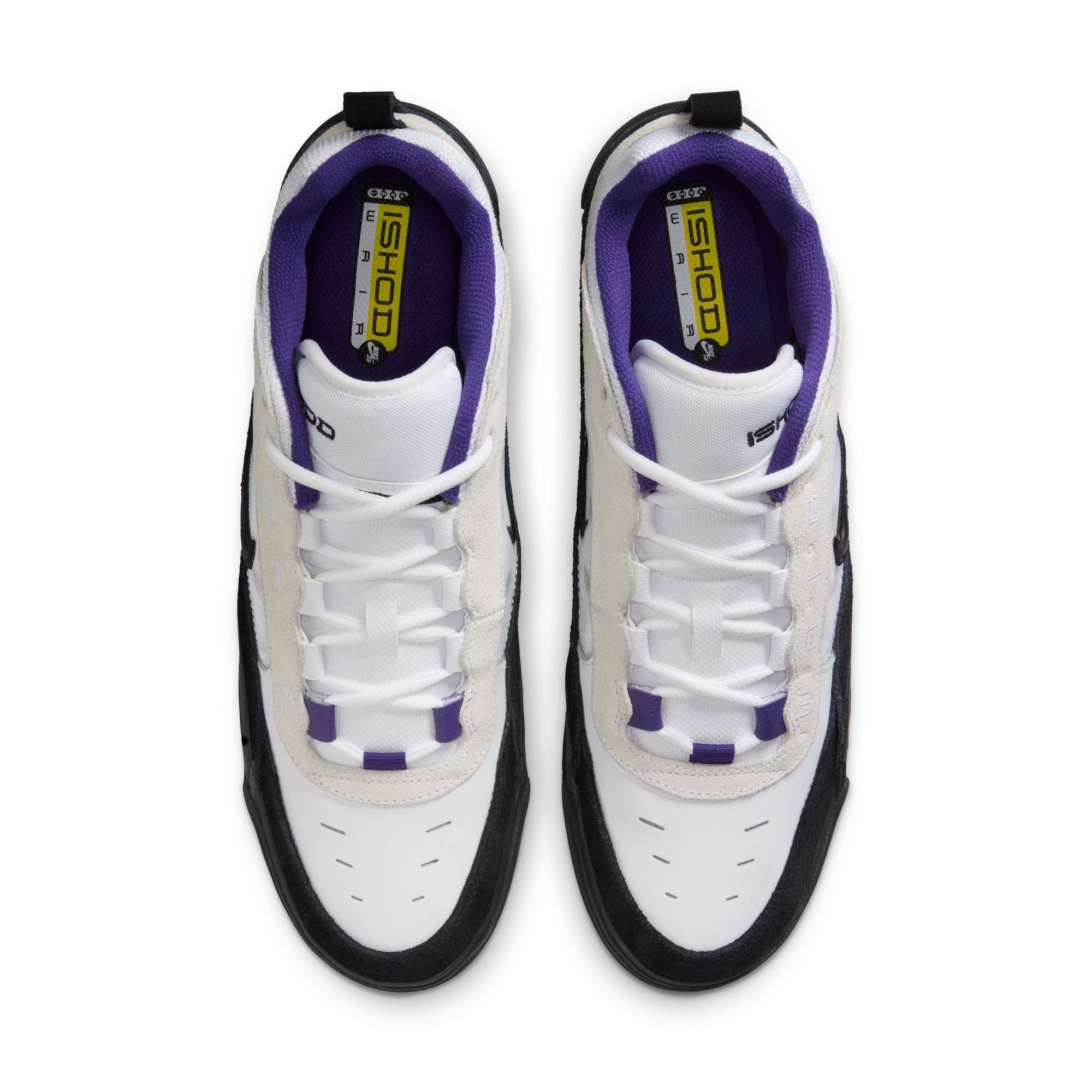 Nike SB Air Max Ishod Mens - White/Black/Court Purple