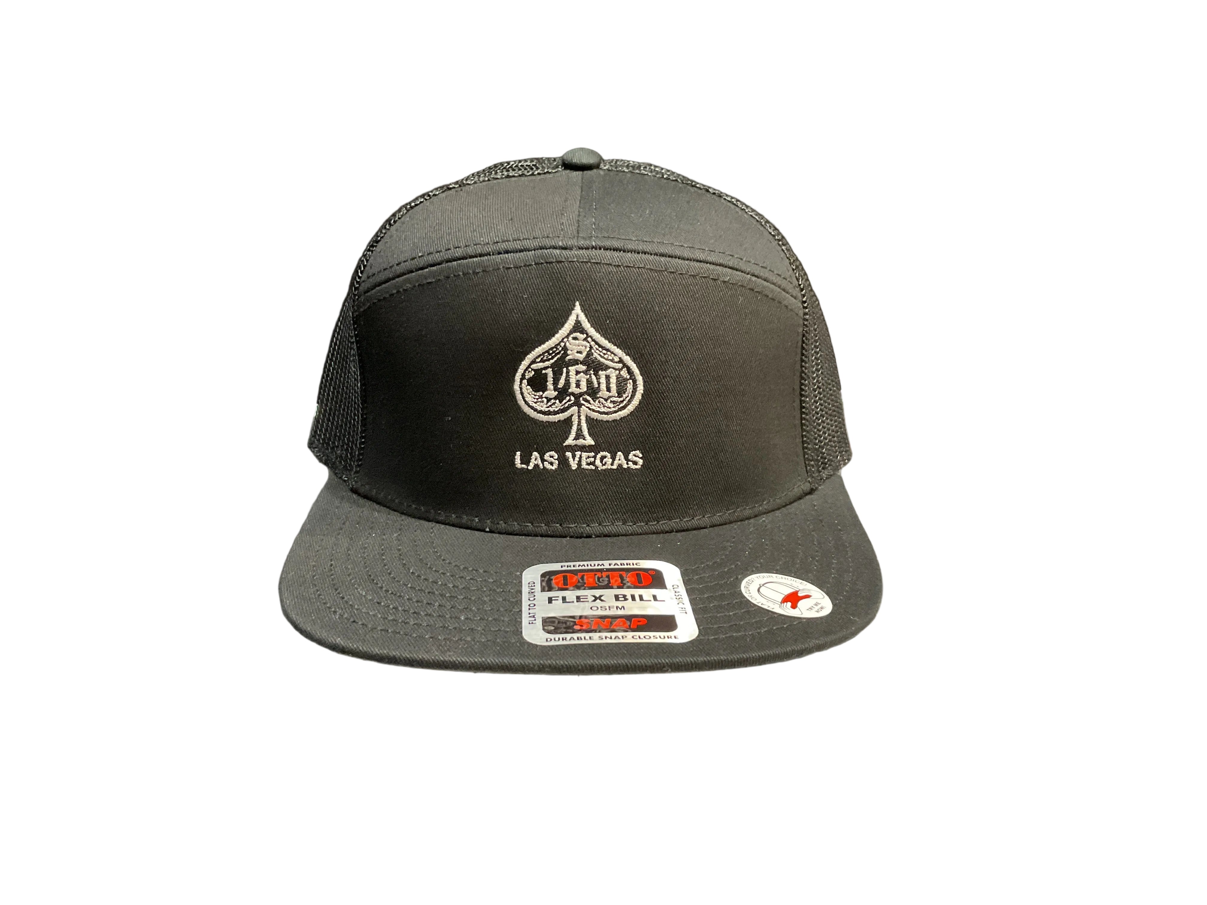Suite 160 SPADE 7 Panel Snapback - Black