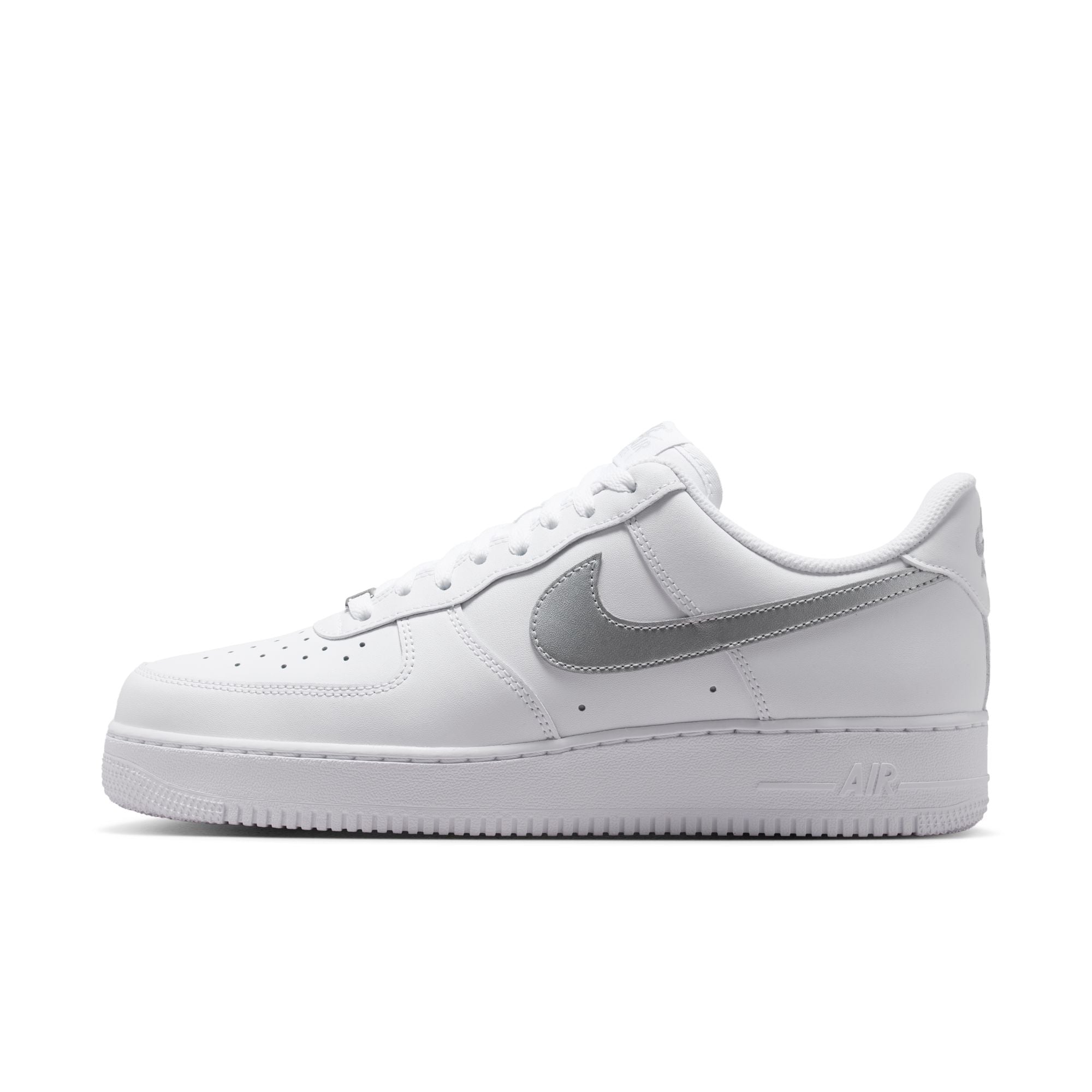 Nike Air Force 1 '07 Men's WHITE/METALLIC SILVER