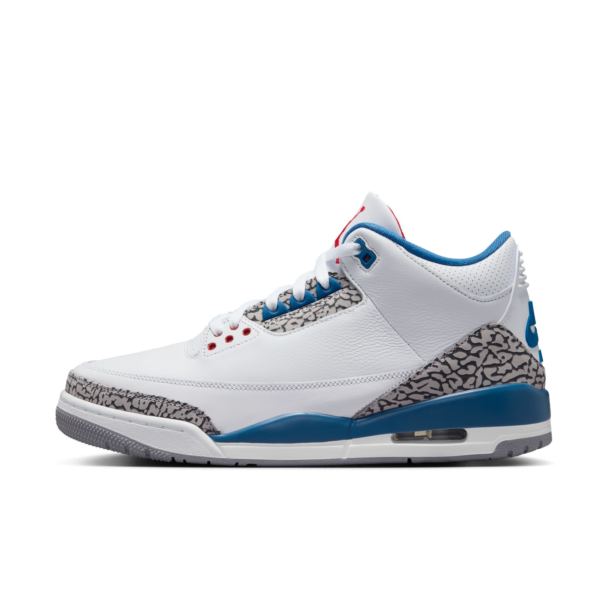 Air Jordan 3 Retro “True Blue” Men’s - White/Fire Red/True Blue