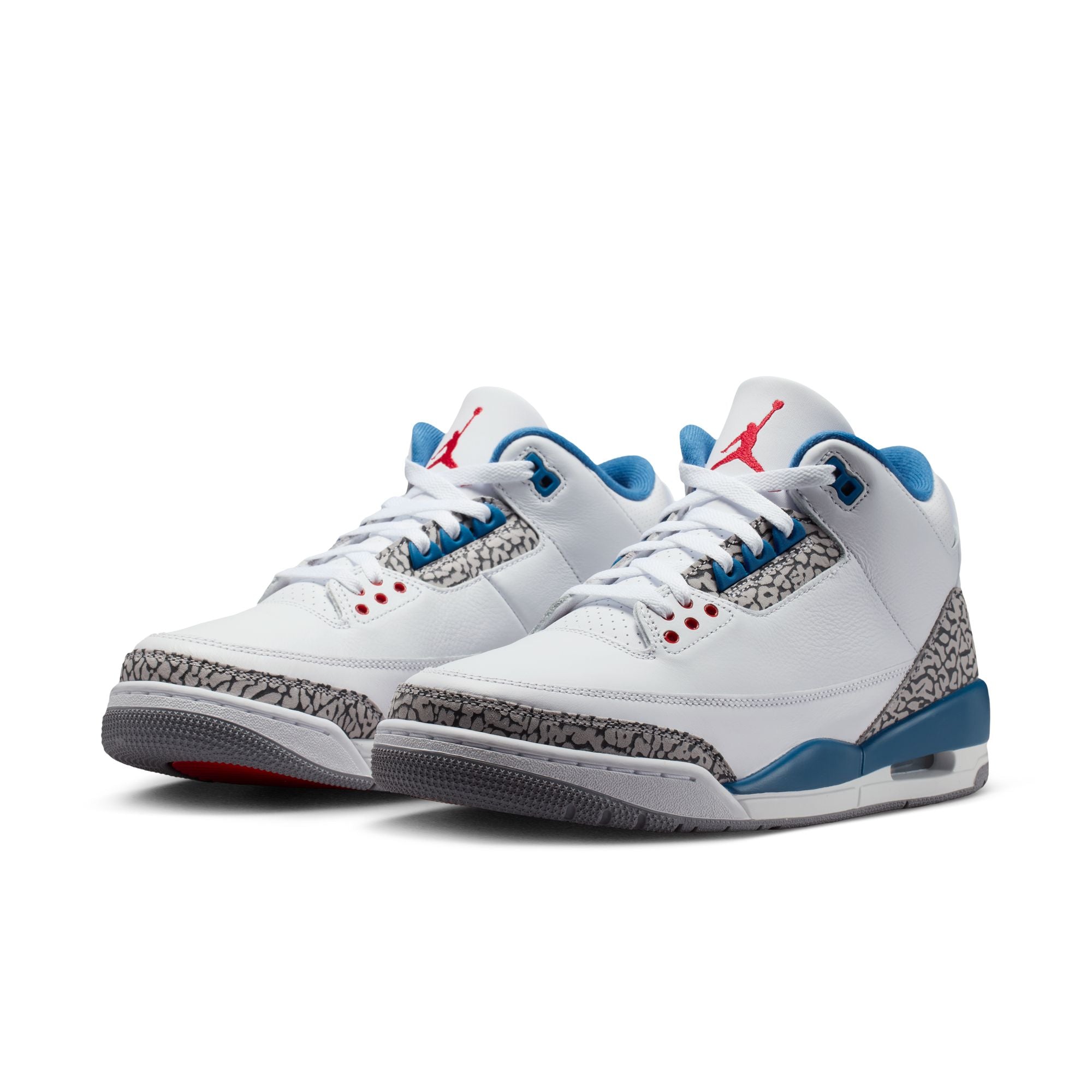Air Jordan 3 Retro “True Blue” Men’s - White/Fire Red/True Blue