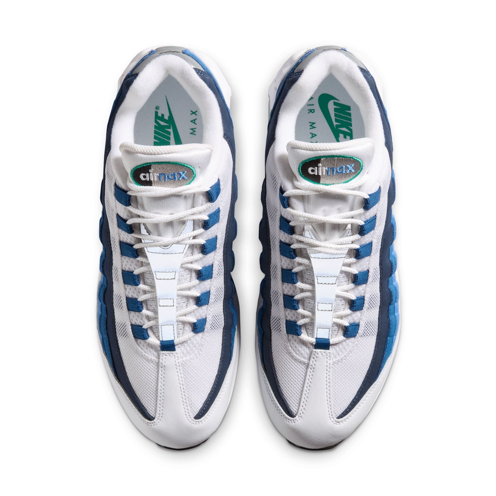 Nike Air Max 95 OG Men’s - White/Emerald Green/Lake Blue