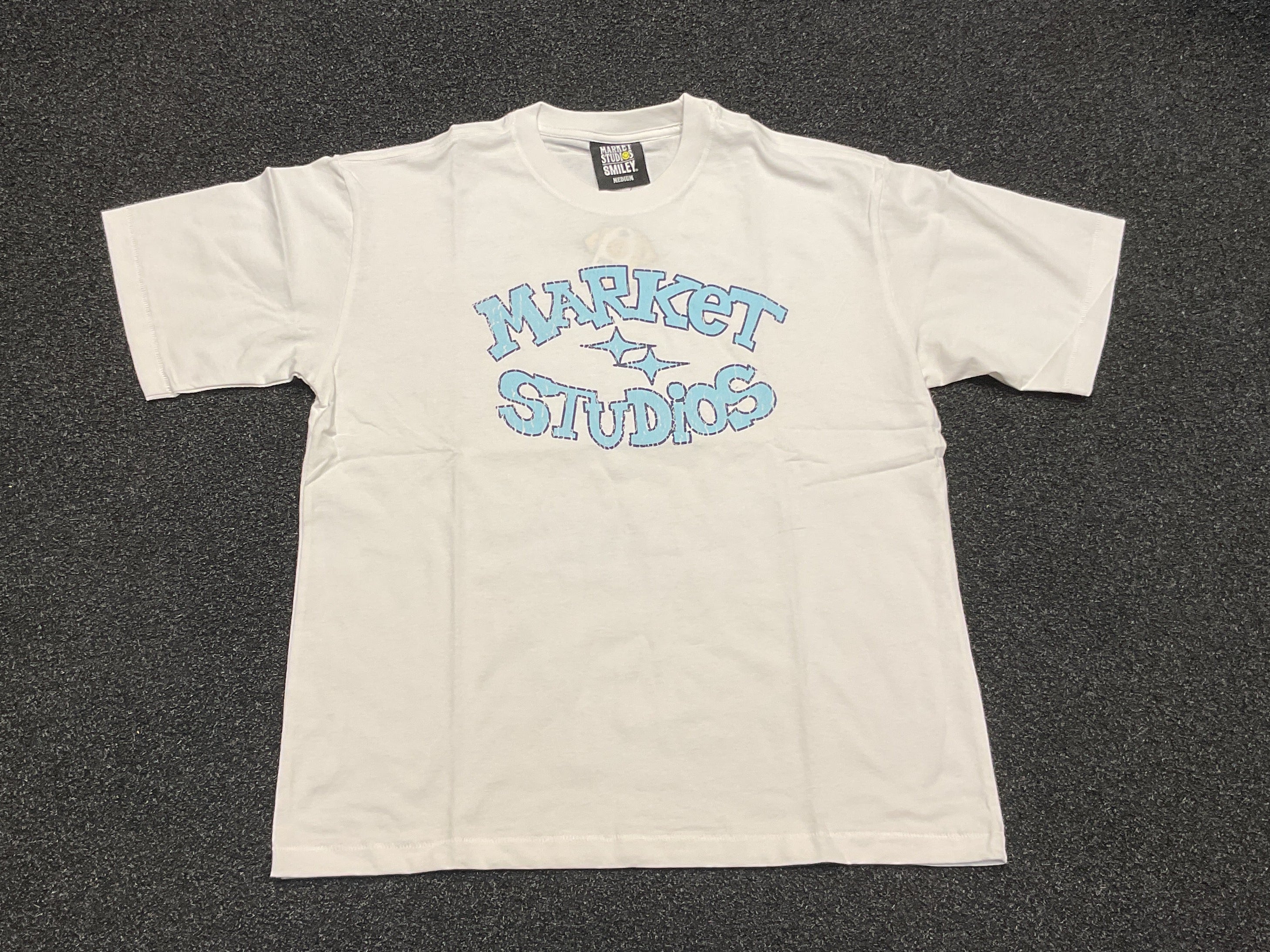 Market Smiley Old School Tee - White