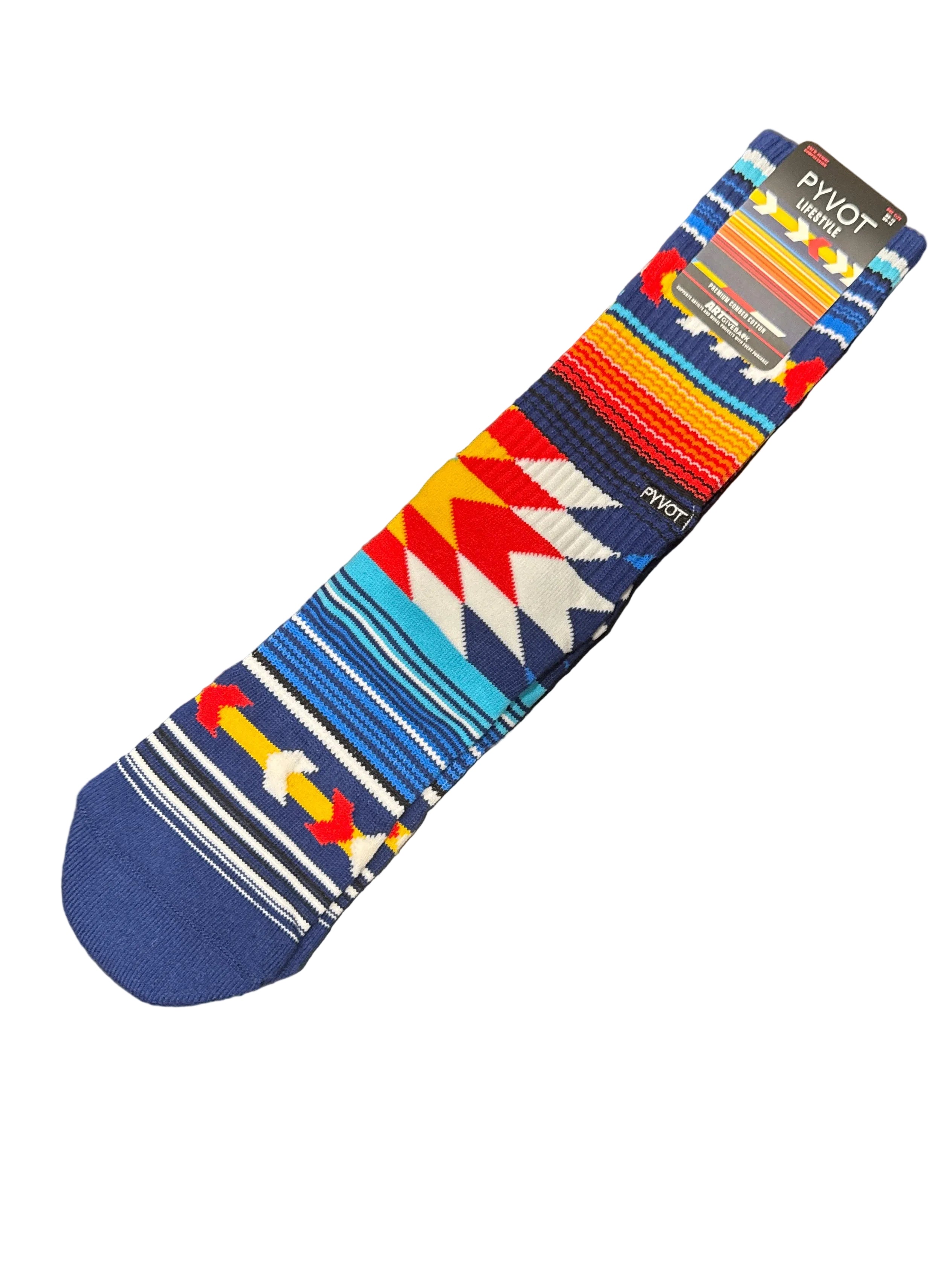 Socks Strata Blue by PYVOT