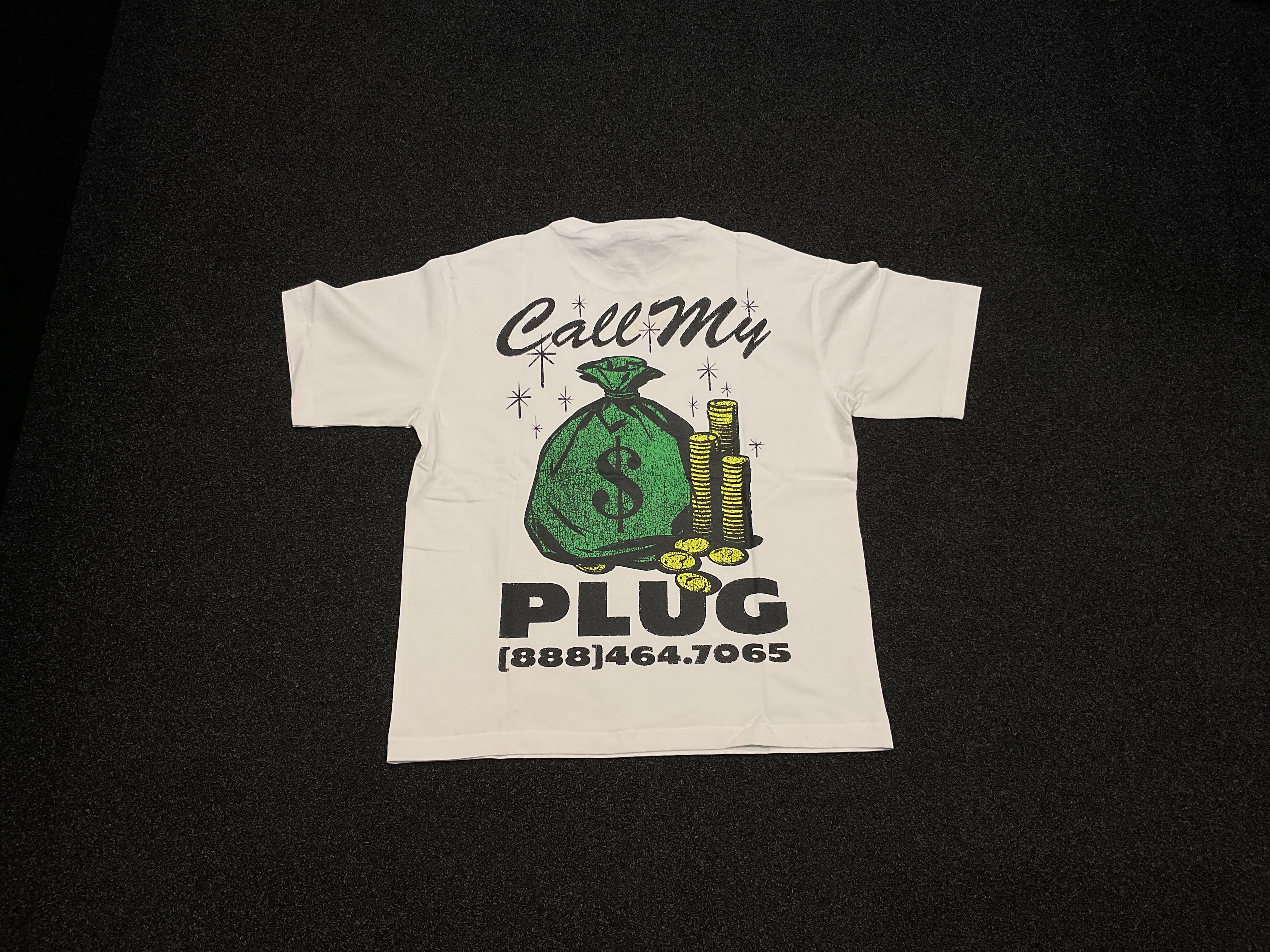 Market Call My Plug Tee - White