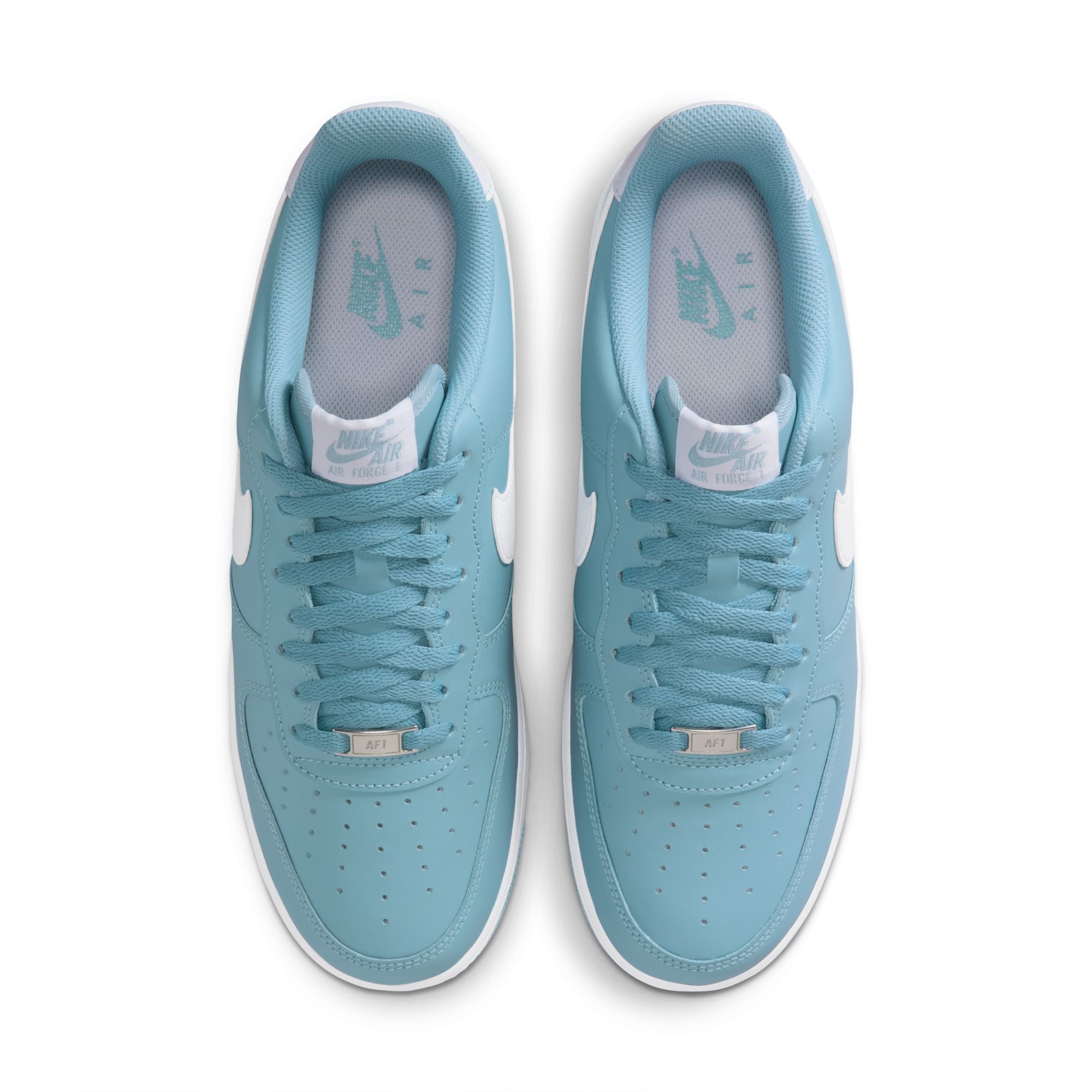 Nike Air Force 1 ’07 in worn blue leather with white accents