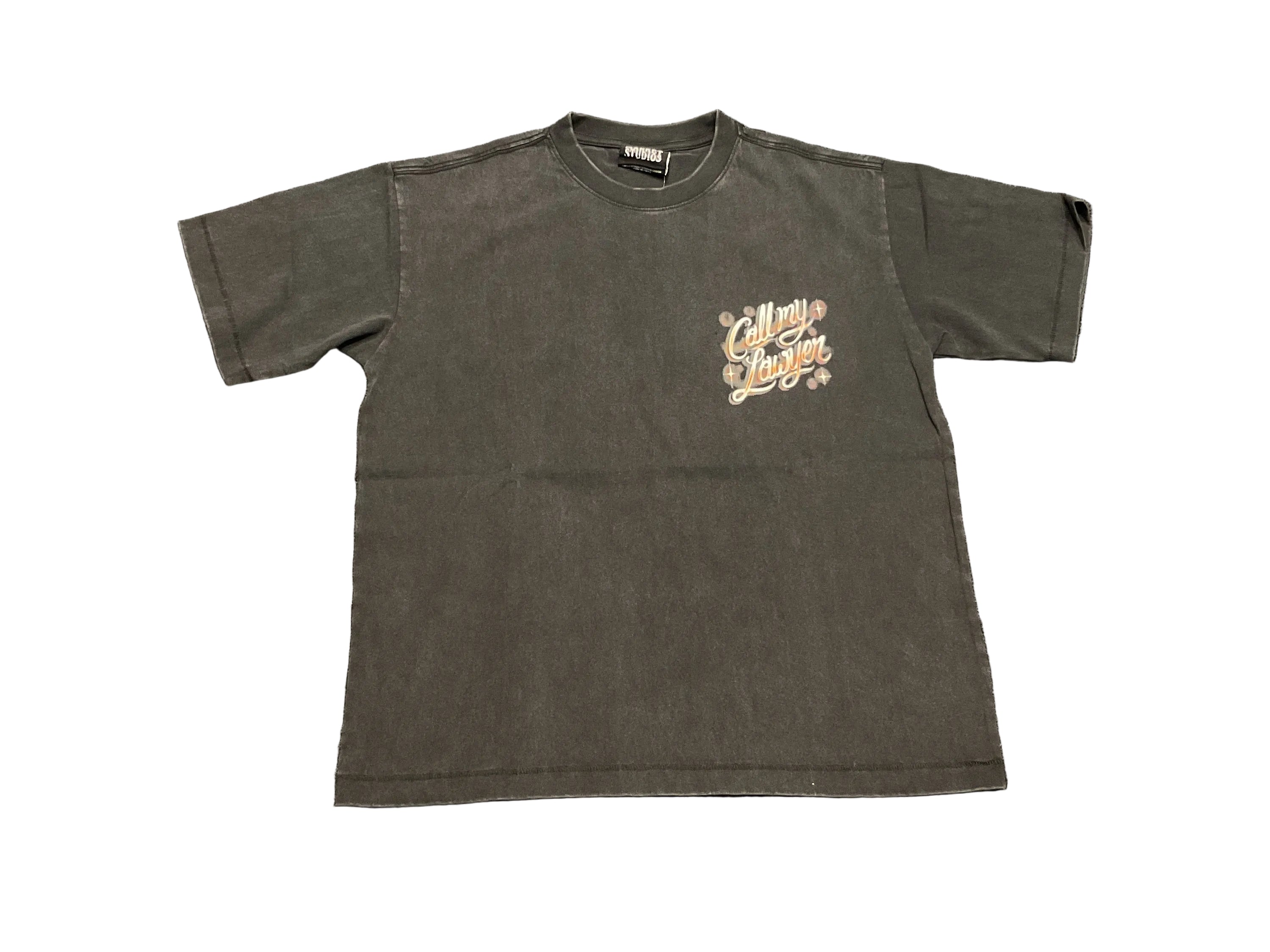 Market Airbrush Call My Lawyer Tee - Black