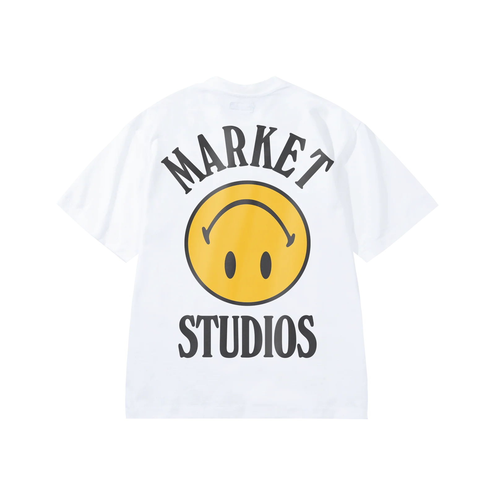 Market Smiley Upside Down Graphic Tee - White