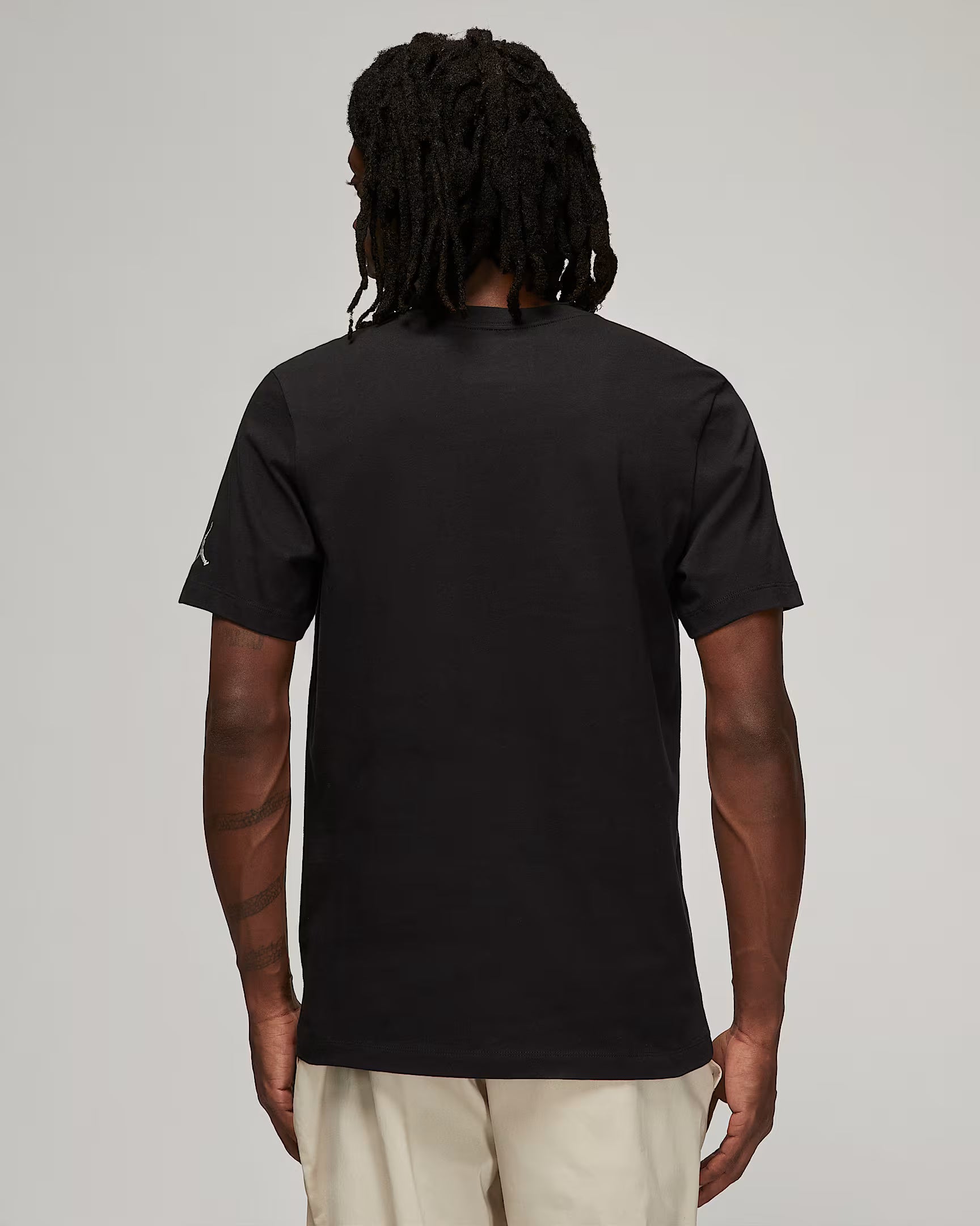 Jordan Air Tee men’s black t-shirt with Sail Jordan Air chest logo back view